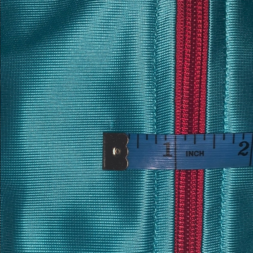 Y2K Puma Teal and Red Shiny Track Jacket - Picture 2 of 5
